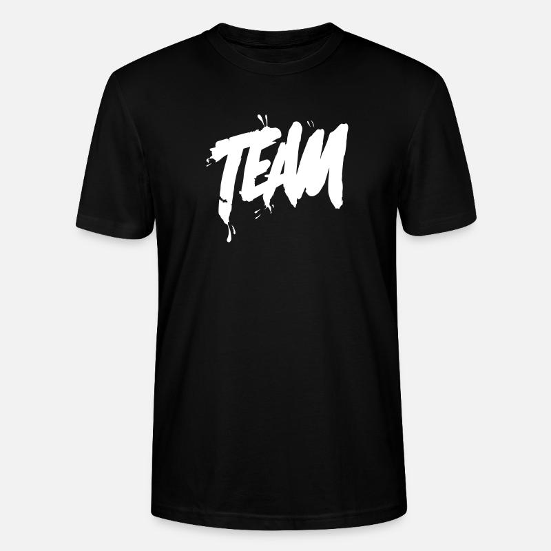 Lettrage d’équipe - T-shirt bio CRAFTER Stanley Stella Unisexe - noir