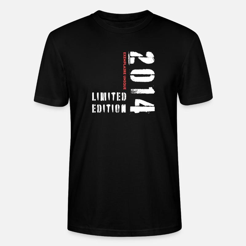 Limitierte Auflage 2014 Einzelstück - Stanley/Stella Unisex Bio-T-Shirt CRAFTER - Schwarz
