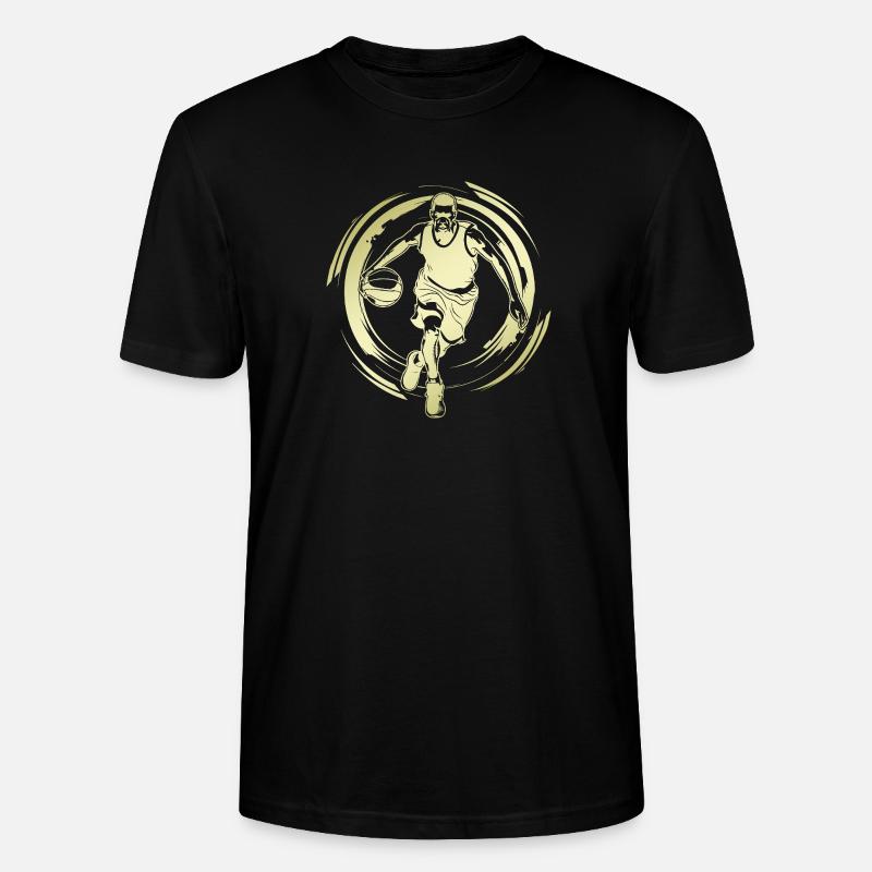 Basketteur Basketteur Basketteur Silhouette - T-shirt bio CRAFTER Stanley Stella Unisexe - noir