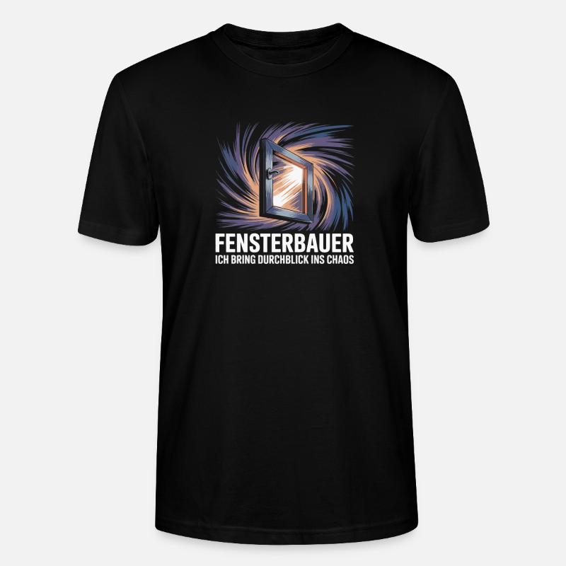 Fensterbauer - Stanley/Stella Unisex Bio-T-Shirt CRAFTER - Schwarz