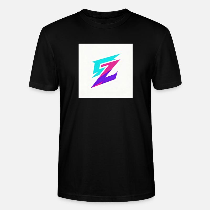 ZickZack Neon Gradient Logo - Stanley/Stella Unisex Bio-T-Shirt CRAFTER - Schwarz