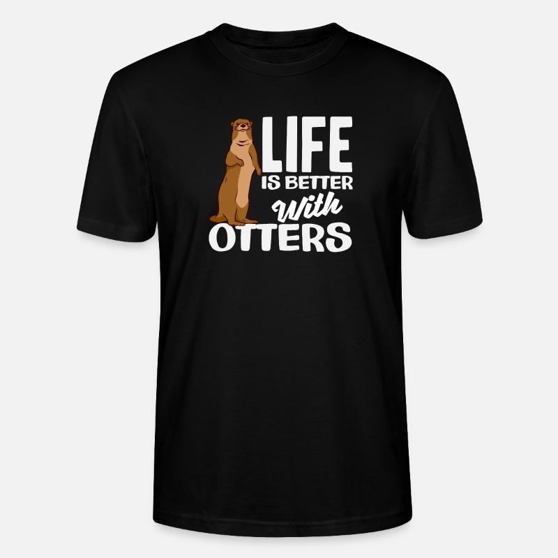 Seeotter Leben Besser - Stanley/Stella Unisex Bio-T-Shirt CRAFTER - Schwarz