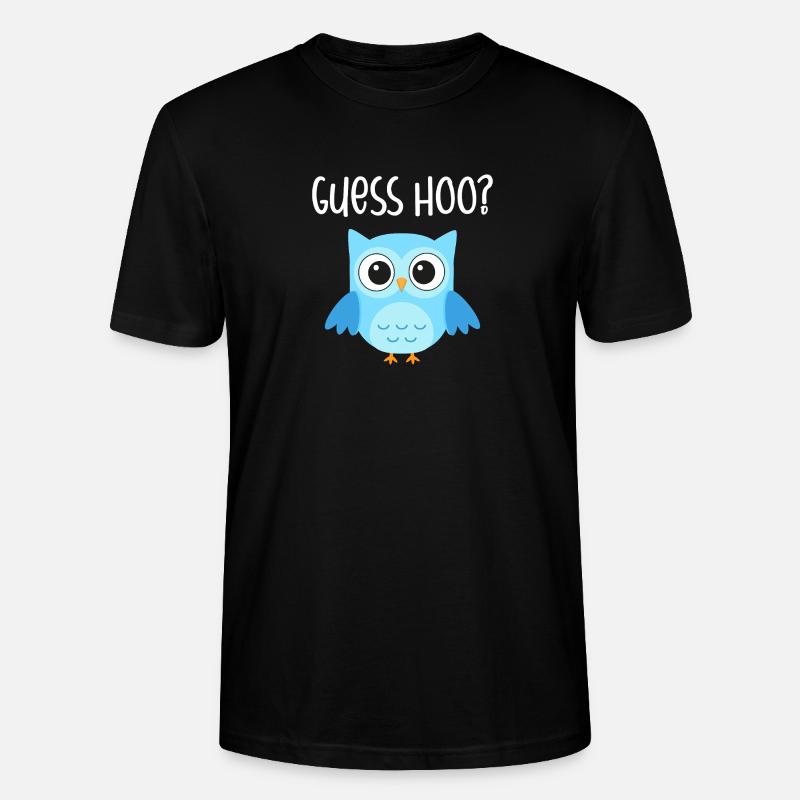 Hibou devinez hoo - T-shirt bio CRAFTER Stanley Stella Unisexe - noir