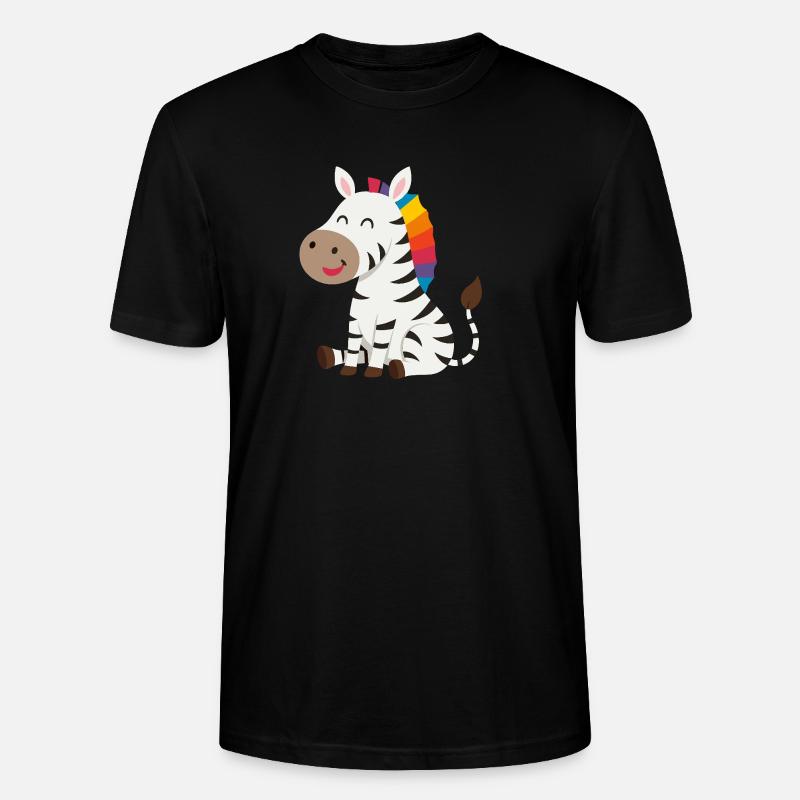 Süßes Zebra Design - Stanley/Stella Unisex Bio-T-Shirt CRAFTER - Schwarz