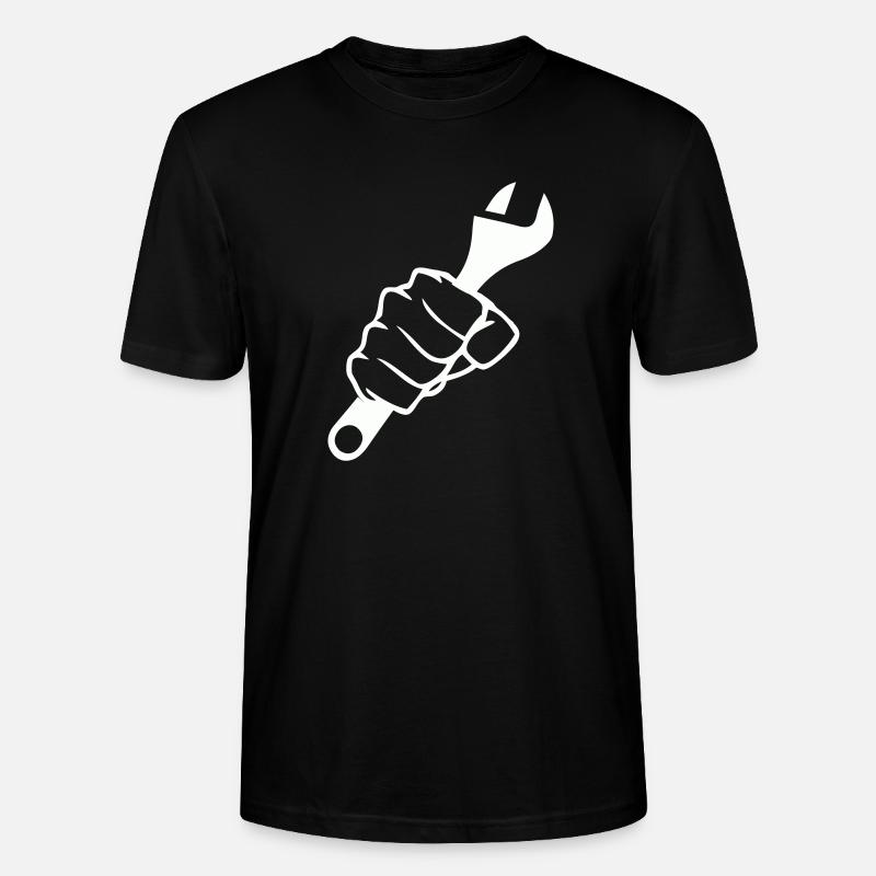 Fäuste und Schrauber Kraft - Stanley/Stella Unisex Bio-T-Shirt CRAFTER - Schwarz