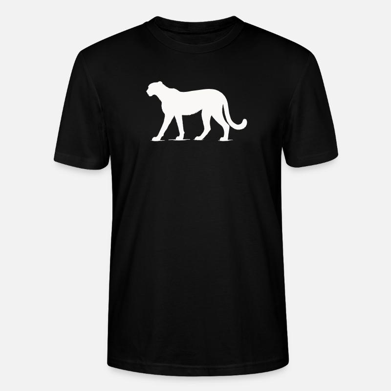 Gepard Tier  - Stanley/Stella Unisex Bio-T-Shirt CRAFTER - Schwarz