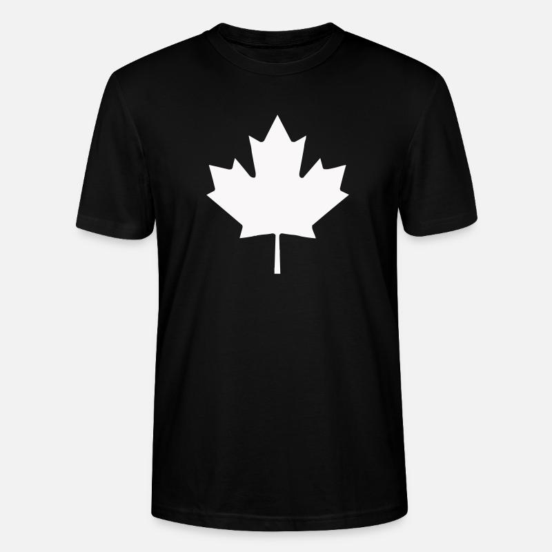 Silhouette de la feuille du Canada - T-shirt bio CRAFTER Stanley Stella Unisexe - noir