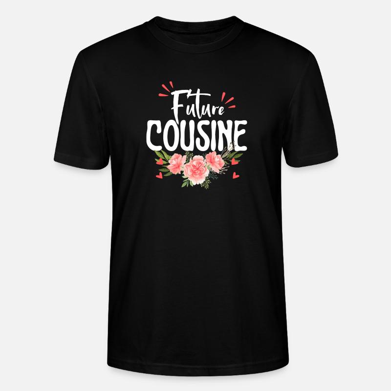 Future mamie, Annonce grossesse fleurie - T-shirt bio CRAFTER Stanley Stella Unisexe - noir