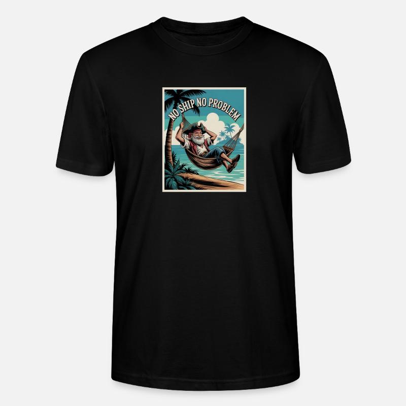 No Ship No Problem - Stanley/Stella Unisex Bio-T-Shirt CRAFTER - Schwarz
