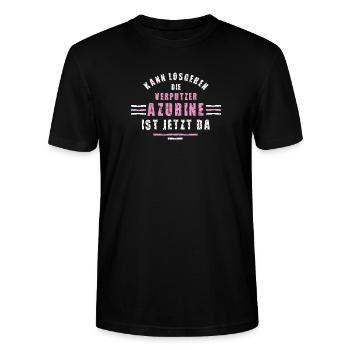 Plasterer Trainee Training Apprenticeship Plasterer - Stanley/Stella CRAFTER Unisex Organic T-Shirt - black - Front - Alina (178cm) & Michal (187cm)