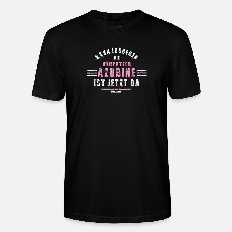 Plasterer Trainee Training Apprenticeship Plasterer - Stanley/Stella CRAFTER Unisex Organic T-Shirt - black