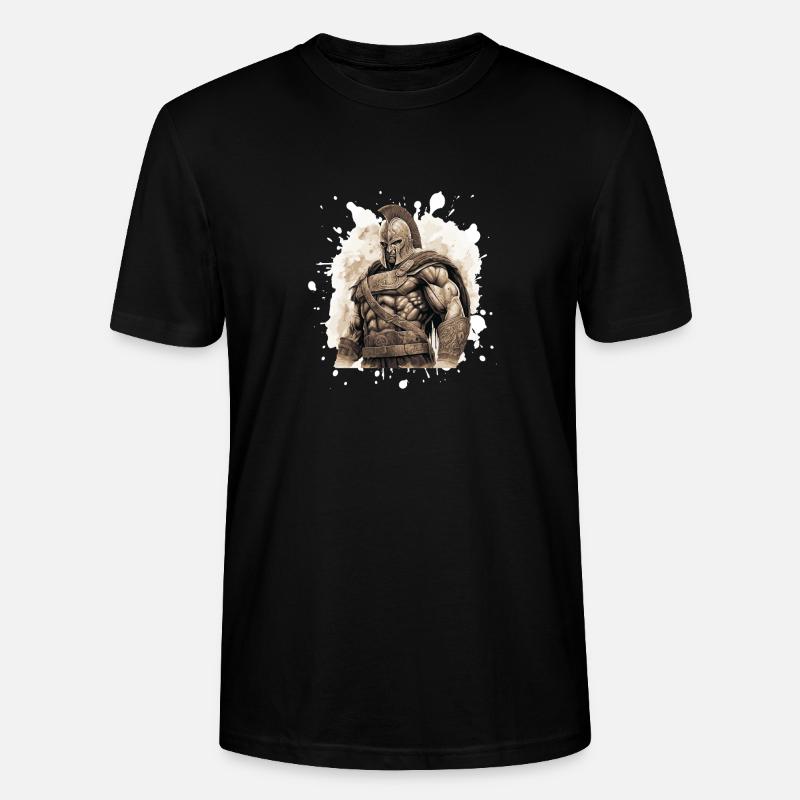 Spartan Muscles Gladiator Gym - T-shirt bio CRAFTER Stanley Stella Unisexe - noir