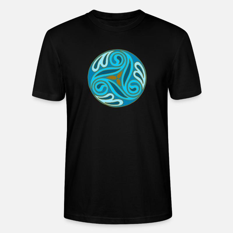 Sphère celte Bleue - T-shirt bio CRAFTER Stanley Stella Unisexe - noir