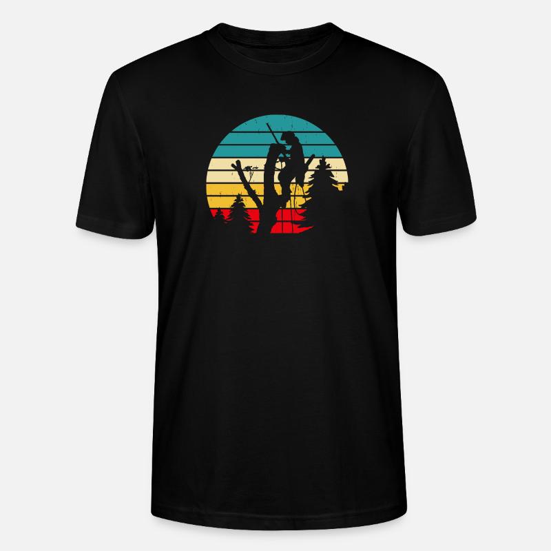 Lustiges Holzarbeiter Waldarbeiter Geschenk - Stanley/Stella Unisex Bio-T-Shirt CRAFTER - Schwarz