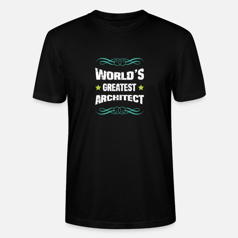 Weltbester Architekt - Stanley/Stella Unisex Bio-T-Shirt CRAFTER - Schwarz