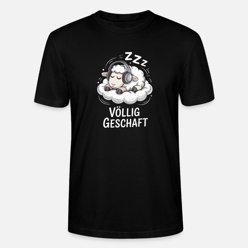 Completely done sheep design - Stanley/Stella CRAFTER Unisex Organic T-Shirt - black