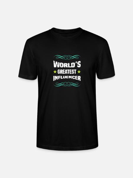 World's Best Influencer - Stanley/Stella CRAFTER Unisex Organic T-Shirt - black