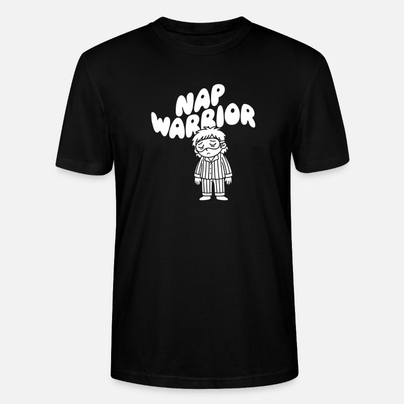 Nap Warrior Schlafheld Illustration - Stanley/Stella Unisex Bio-T-Shirt CRAFTER - Schwarz