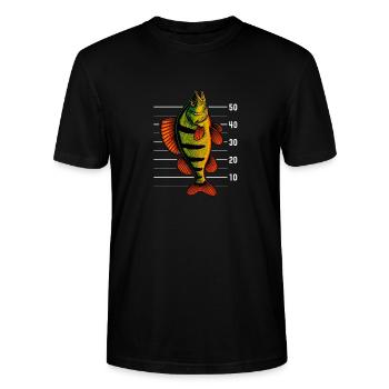 Barsch Flussbarsch Barsche Barsch Köder - Stanley/Stella Unisex Bio-T-Shirt CRAFTER - Schwarz - Vorne - Alina (178cm) & Michal (187cm)