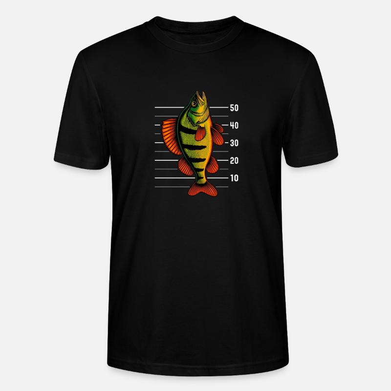 Barsch Flussbarsch Barsche Barsch Köder - Stanley/Stella Unisex Bio-T-Shirt CRAFTER - Schwarz