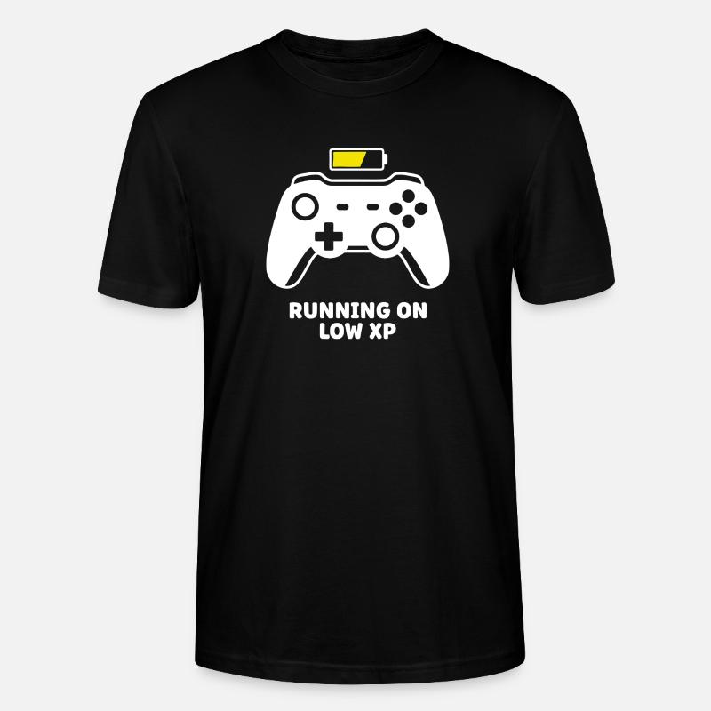 Running on Low XP Controller - Stanley/Stella CRAFTER Unisex Organic T-Shirt - black