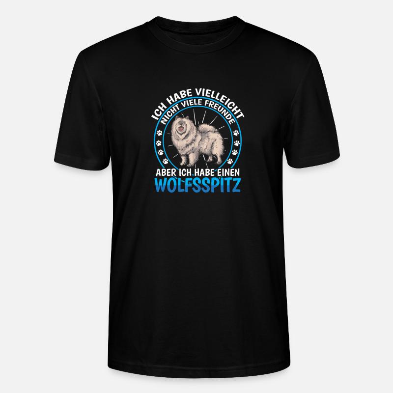 Wolfspitz est un ami allemand Wolfspitz - T-shirt bio CRAFTER Stanley Stella Unisexe - noir