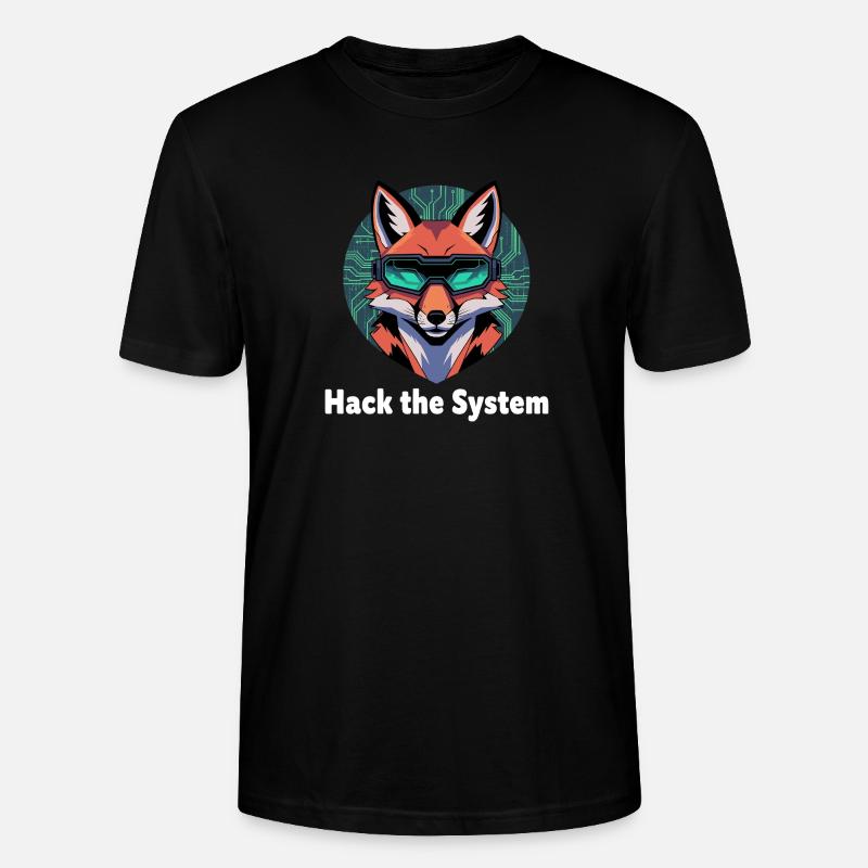 Fox Cyberspace VR Lunettes - T-shirt bio CRAFTER Stanley Stella Unisexe - noir
