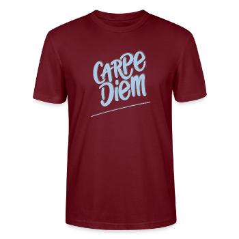 Carpe Diem - T-shirt bio CRAFTER Stanley Stella Unisexe - bordeaux - Devant - Alina (178cm) & Michal (187cm)