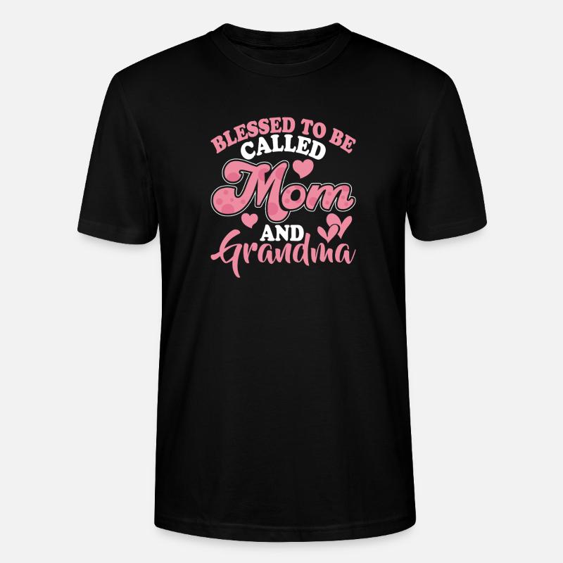 Oma Geschenk Weihnachtsgeschenke Großmutter  - Stanley/Stella Unisex Bio-T-Shirt CRAFTER - Schwarz
