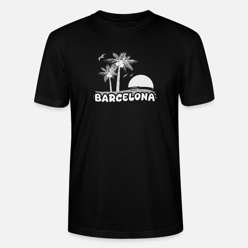 Barcelone comme plage - T-shirt bio CRAFTER Stanley Stella Unisexe - noir