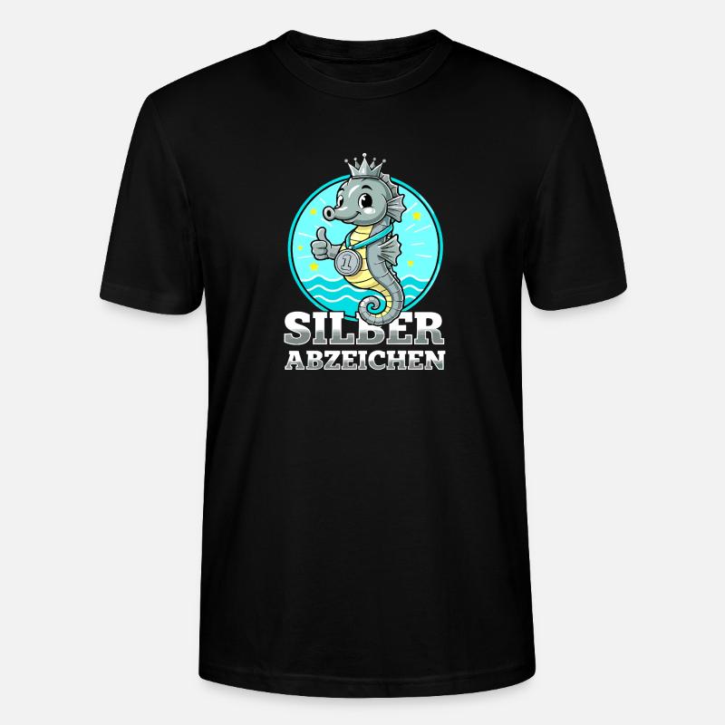 Insigne d’argent Natation Performance réussie - T-shirt bio CRAFTER Stanley Stella Unisexe - noir