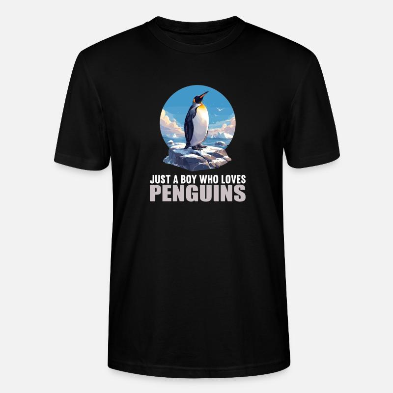 Pinguine Pinguin - Stanley/Stella Unisex Bio-T-Shirt CRAFTER - Schwarz