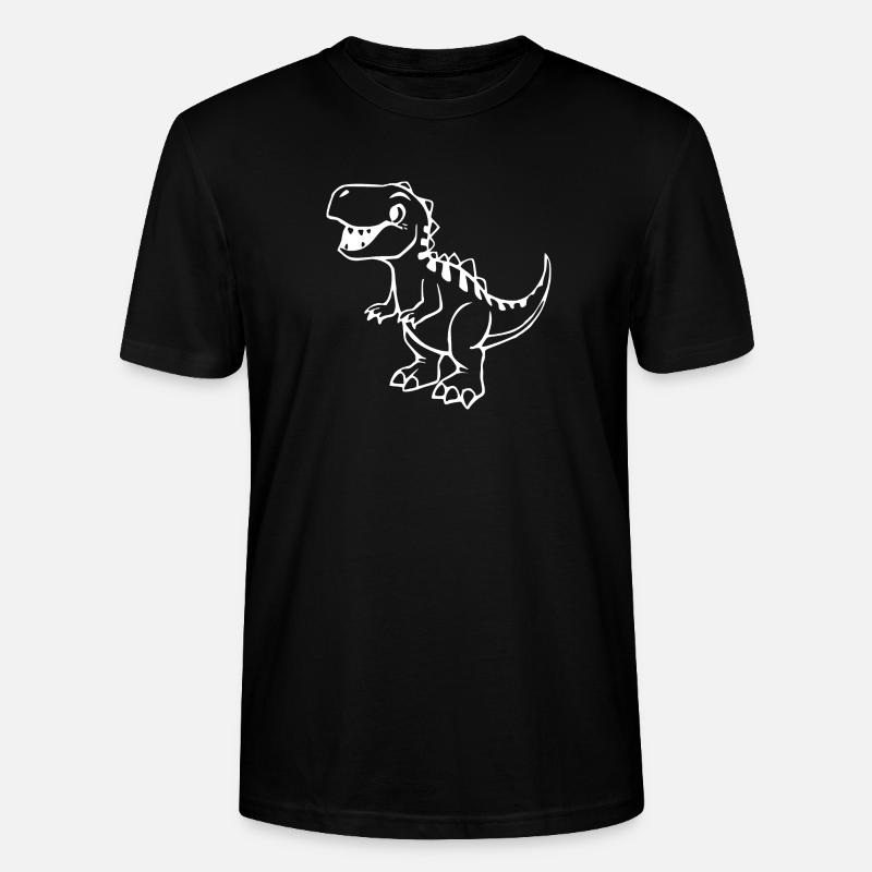 Dinosaurier - Stanley/Stella Unisex Bio-T-Shirt CRAFTER - Schwarz