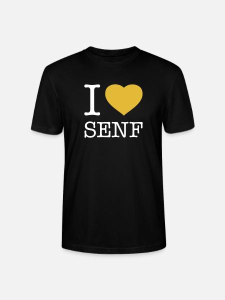 I love Senf - Stanley/Stella Unisex Bio-T-Shirt CRAFTER - Schwarz