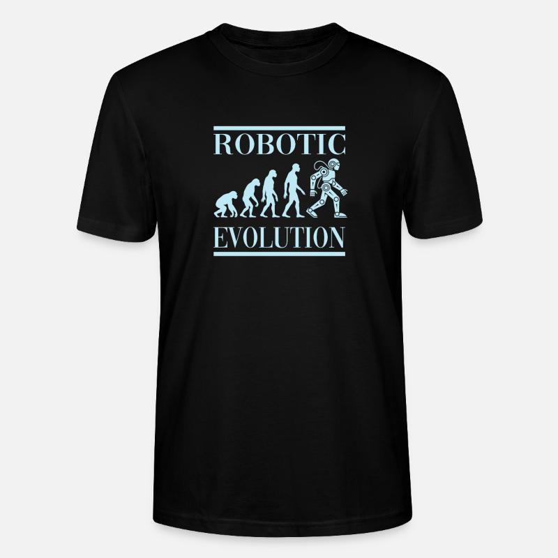 Robot Évolution Progrès Avenir Humain - T-shirt bio CRAFTER Stanley Stella Unisexe - noir