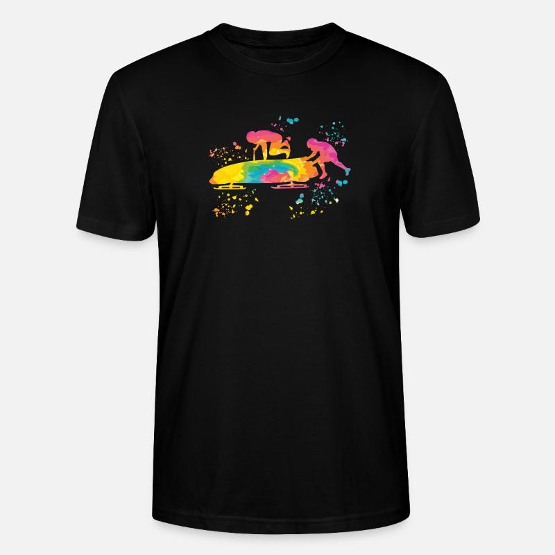 Bobsleigh Bobsleigh à deux - T-shirt bio CRAFTER Stanley Stella Unisexe - noir
