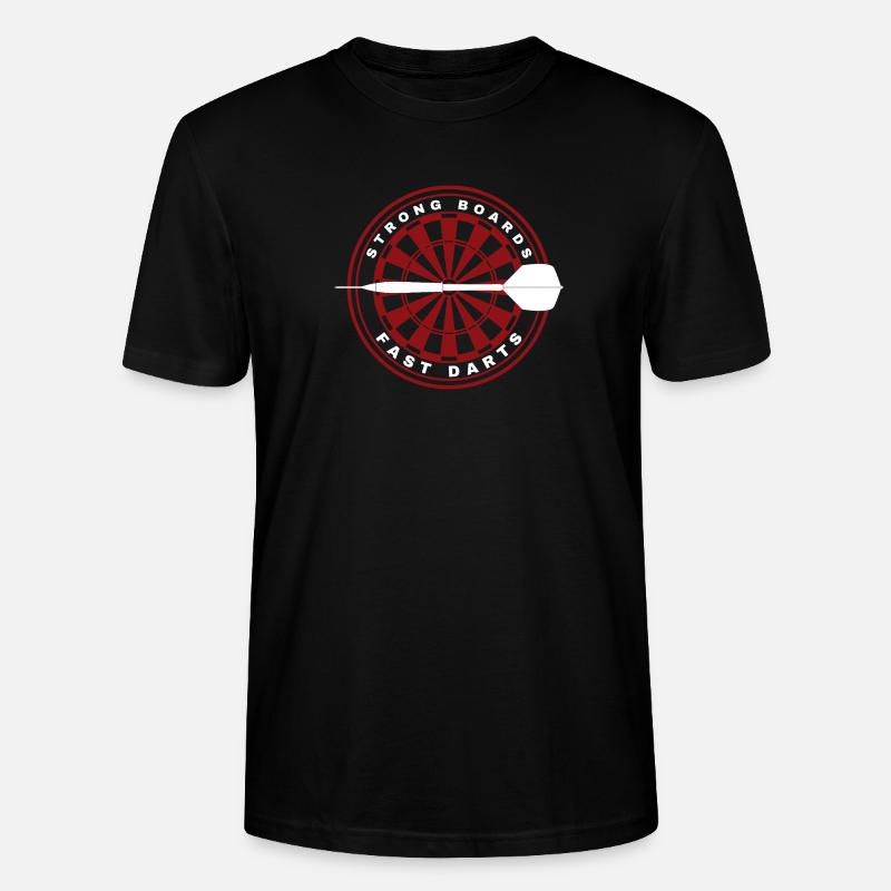 DARTS, STRONG BOARDS AND FAST DARTS - Stanley/Stella Unisex Bio-T-Shirt CRAFTER - Schwarz