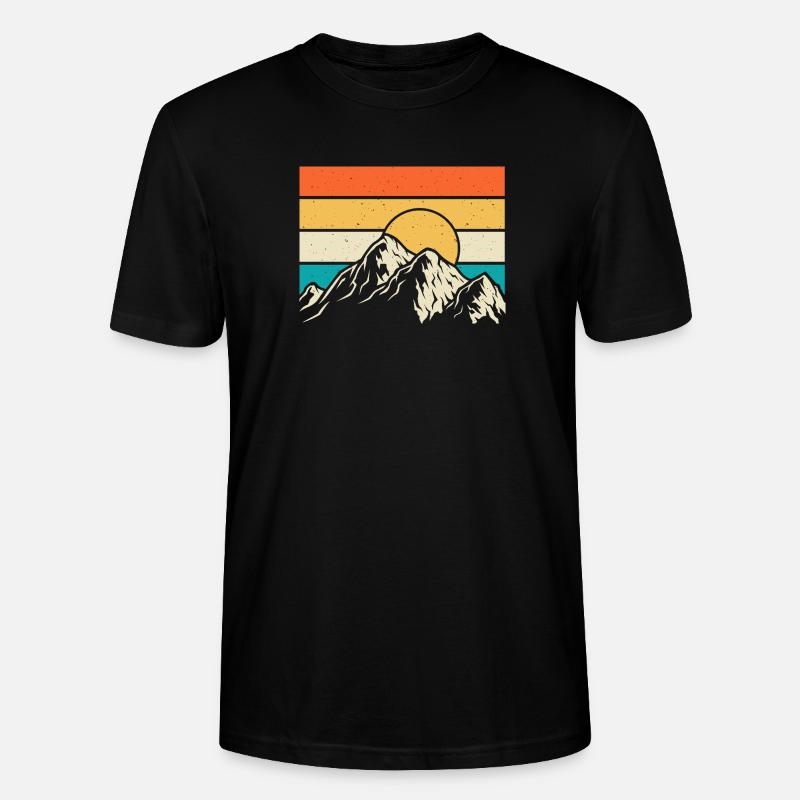 Wandern Wanderer Bergsteiger Geschenk - Stanley/Stella Unisex Bio-T-Shirt CRAFTER - Schwarz