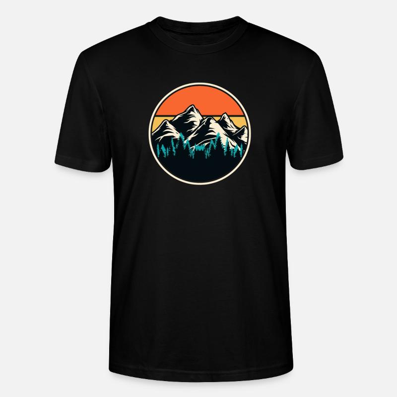 Wandern Wanderer Bergsteiger Geschenk - Stanley/Stella Unisex Bio-T-Shirt CRAFTER - Schwarz