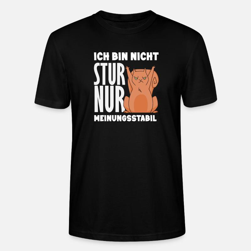Pas têtu, juste stable dans l’opinion - T-shirt bio CRAFTER Stanley Stella Unisexe - noir
