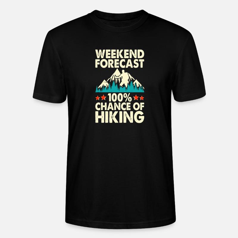 Wandern Wanderer Bergsteiger Geschenk - Stanley/Stella Unisex Bio-T-Shirt CRAFTER - Schwarz