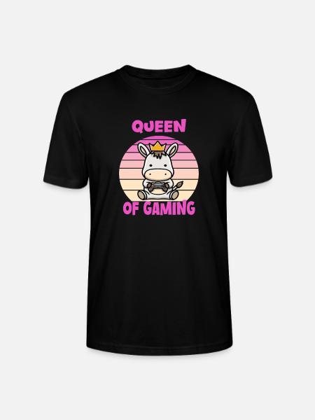 Gaming queen - Stanley/Stella CRAFTER Unisex Organic T-Shirt - black