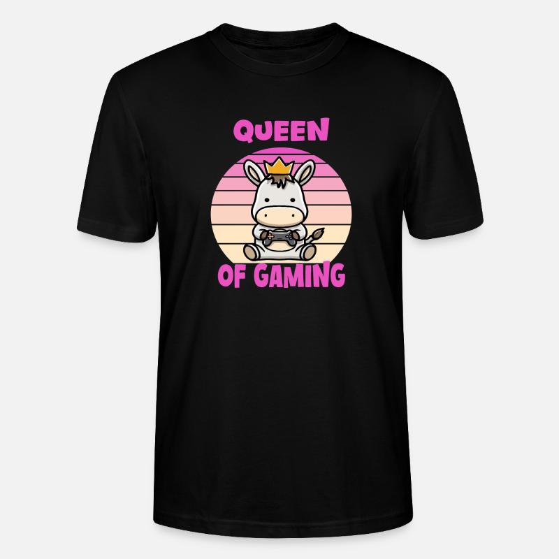 Gaming queen - Stanley/Stella Unisex Bio-T-Shirt CRAFTER - Schwarz