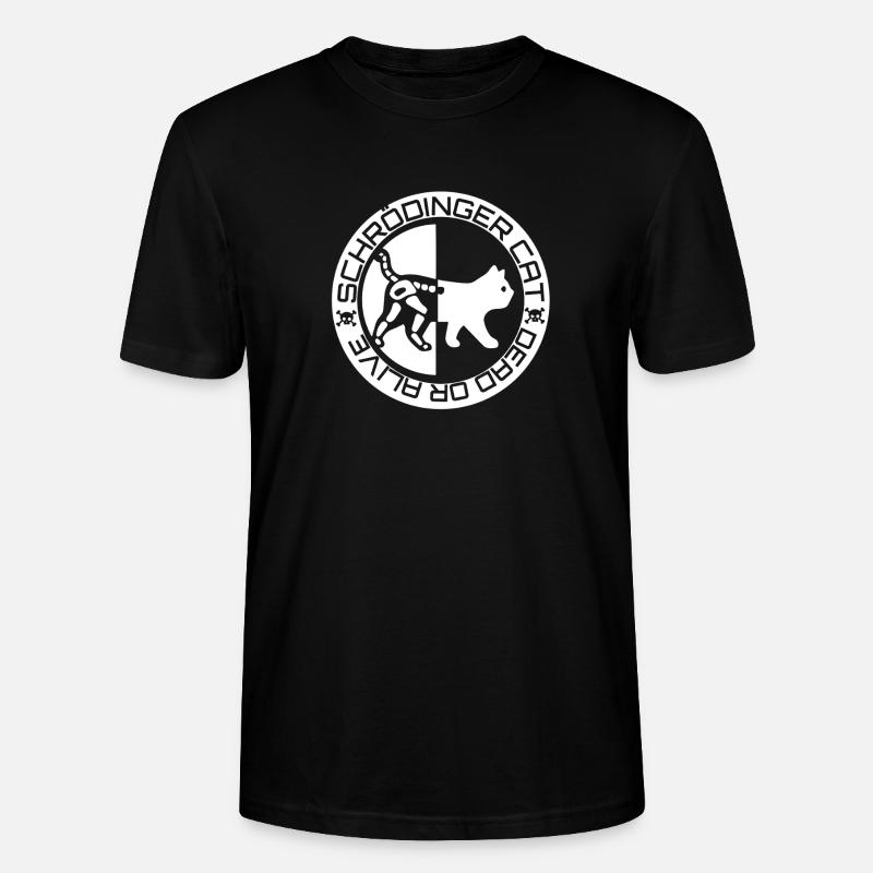 Le chat de Schrödinger - T-shirt bio CRAFTER Stanley Stella Unisexe - noir