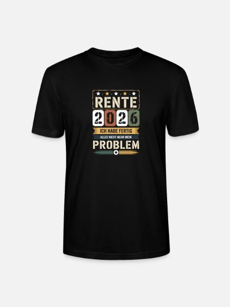 Pension 2026 I'm done - Stanley/Stella CRAFTER Unisex Organic T-Shirt - black