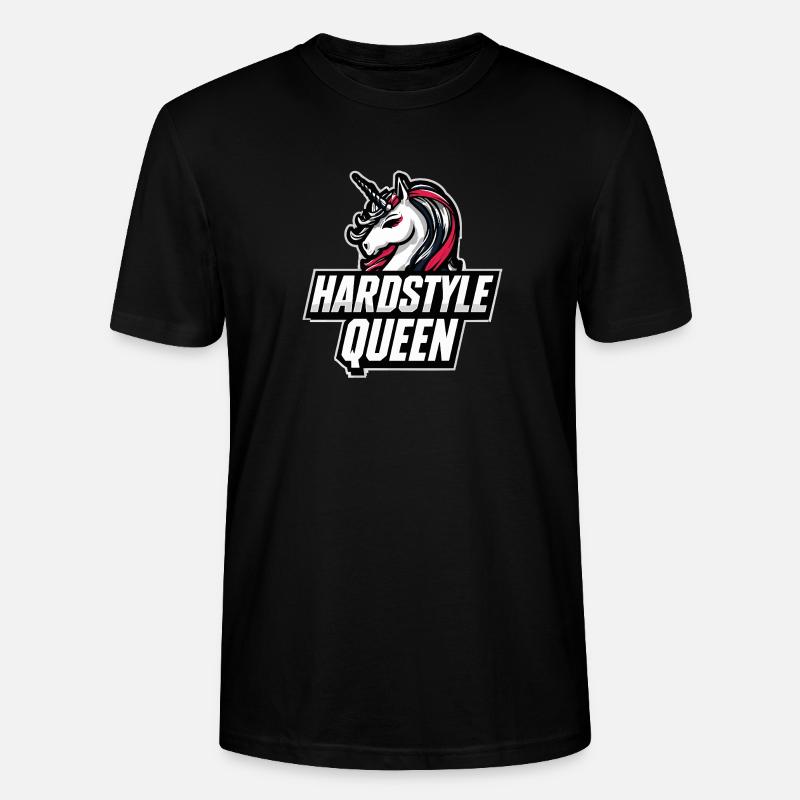 Hardstyle Queen Einhorn Design - Stanley/Stella Unisex Bio-T-Shirt CRAFTER - Schwarz