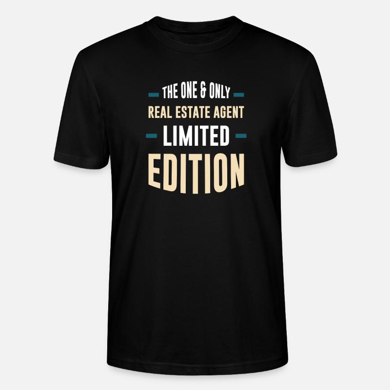 Édition Limitée pour Agent Immobilier - T-shirt bio CRAFTER Stanley Stella Unisexe - noir