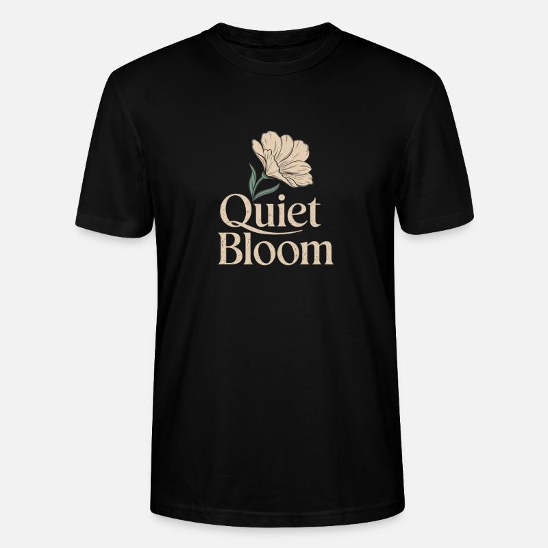 Floraison Silencieuse – Floraison Délicate - T-shirt bio CRAFTER Stanley Stella Unisexe - noir