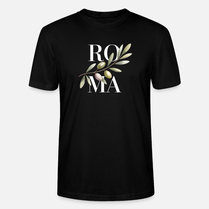 ROMA – Olive Branch - Stanley/Stella Unisex Bio-T-Shirt CRAFTER - Schwarz