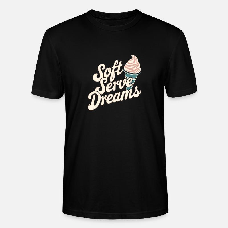 Soft Serve Dreams – Glace rétro - T-shirt bio CRAFTER Stanley Stella Unisexe - noir